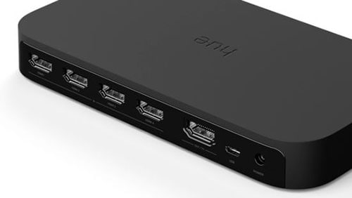 Play HDMI Sync Box PHILIPS Hue 8718699704803, 4 x HDMI, Wi-Fi, negru